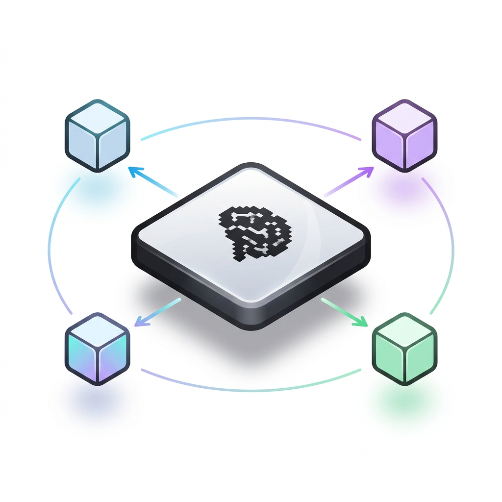 Zentraler KI-Hub mit vernetzten Tools